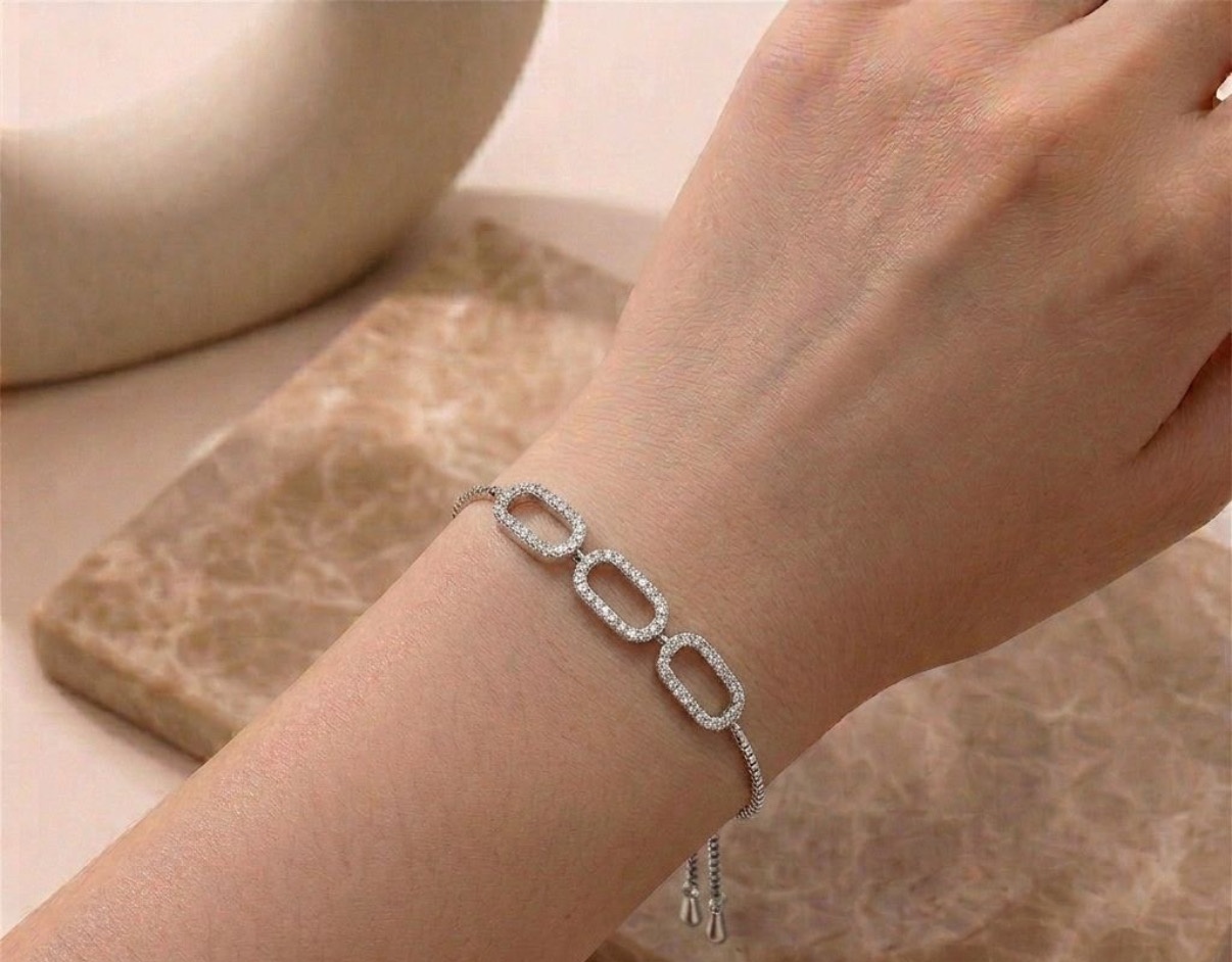 Adjustable Bracelets - Silver (SYBR-9)