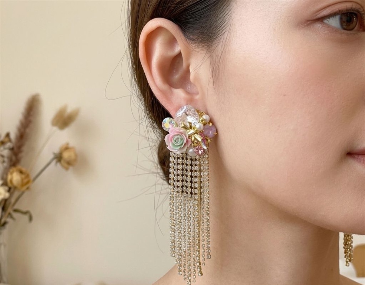 Crystal Earrings - Long Earrings (CRER-107)