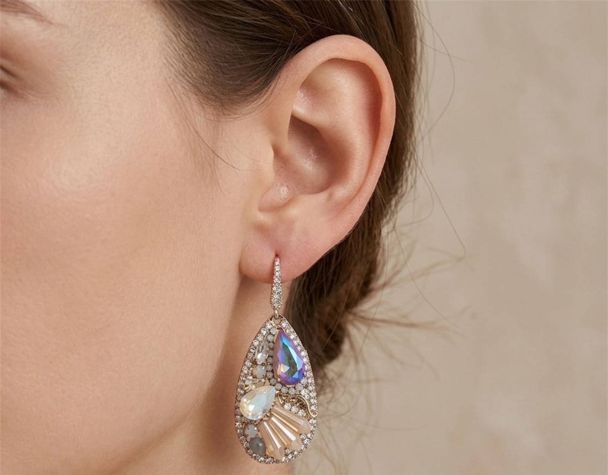 Crystal Earrings - Long Earrings (CRER-108)