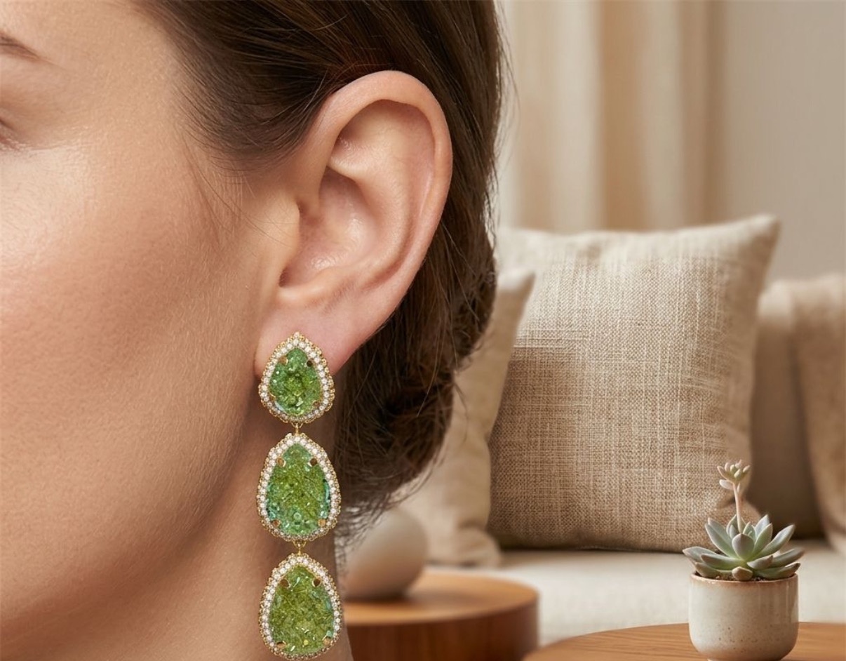 Crystal Earrings - Long Earrings (CRER-113)
