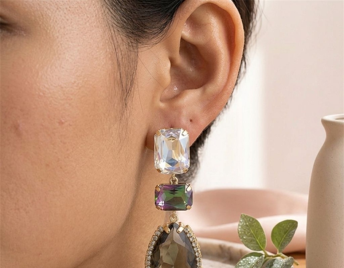 Crystal Earrings - Long Earrings (CRER-125)