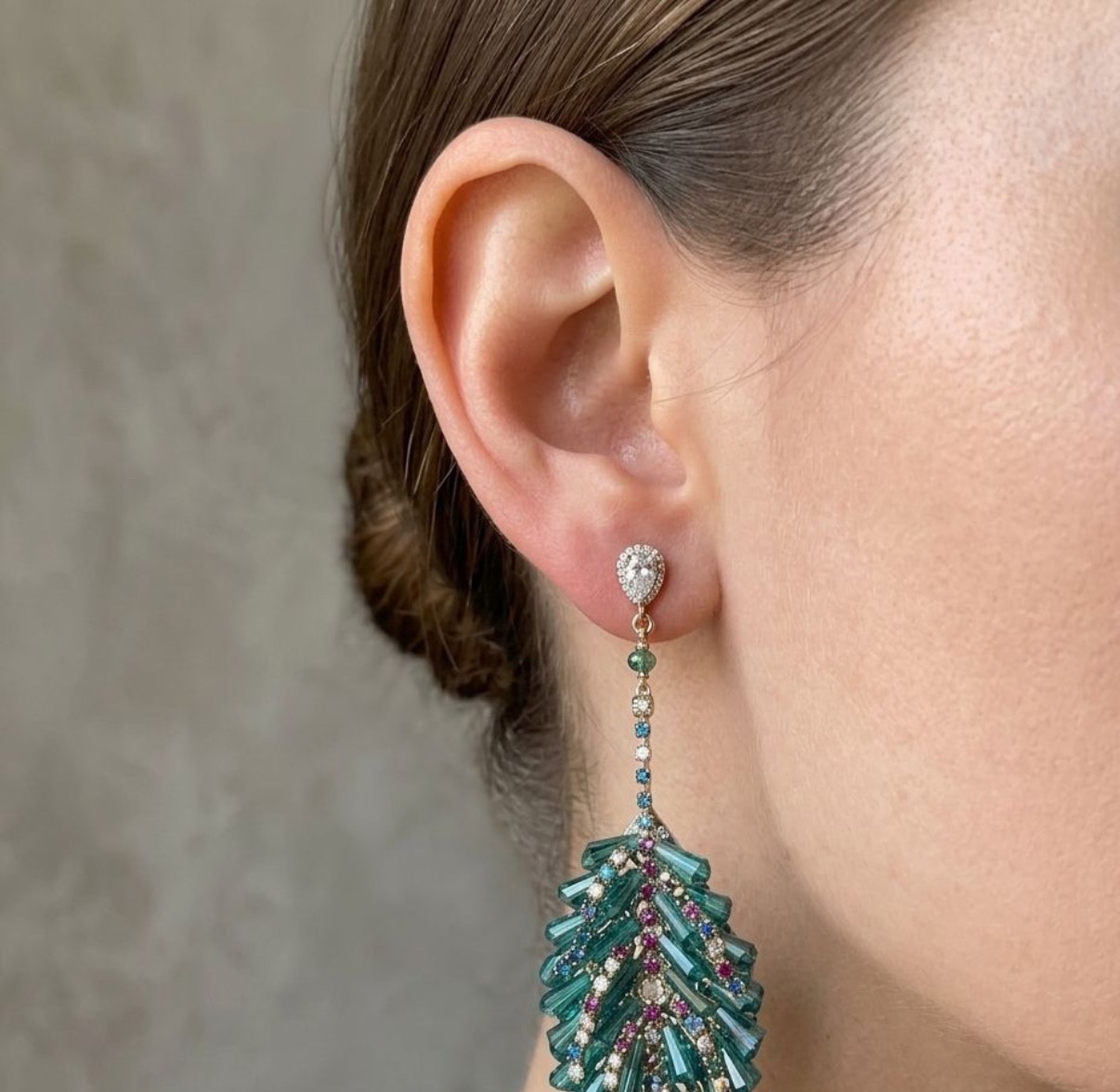 Crystal Earrings - Long Earrings (CRER-135)