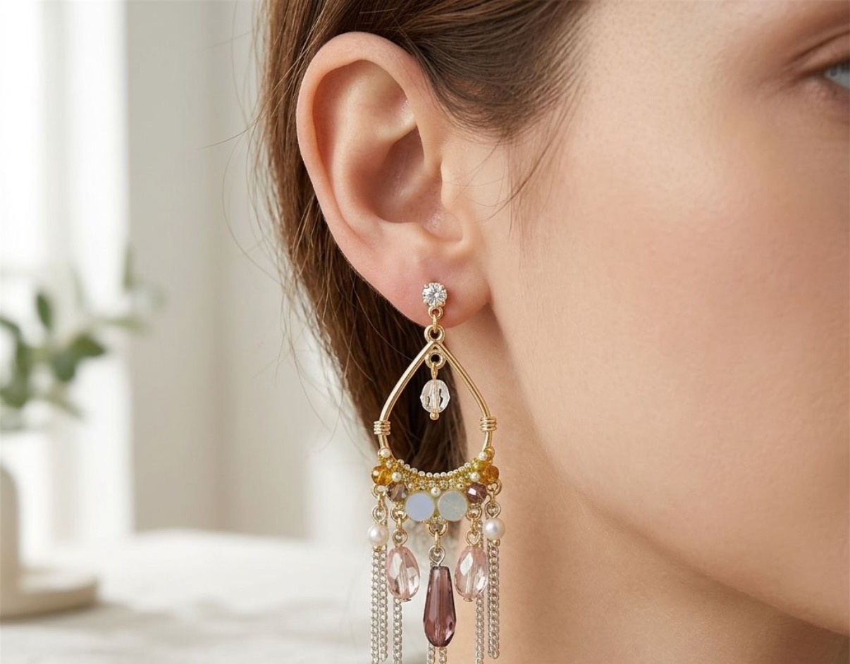 Crystal Earrings - Long Earrings (CRER-139)