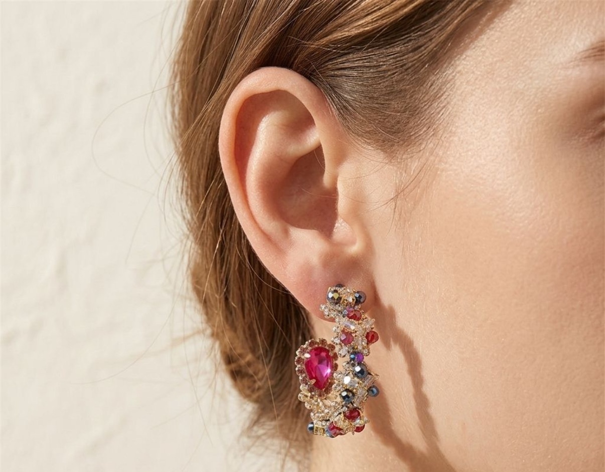 Crystal Earrings - Long Earrings (CRER-153)