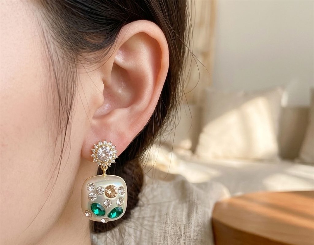 Crystal Earrings - Long Earrings (CRER-73)