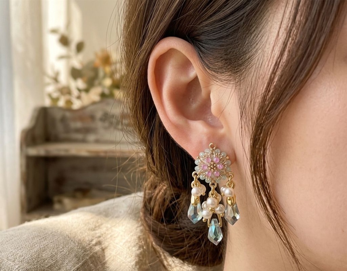 Crystal Earrings - Long Earrings (CRER-78)