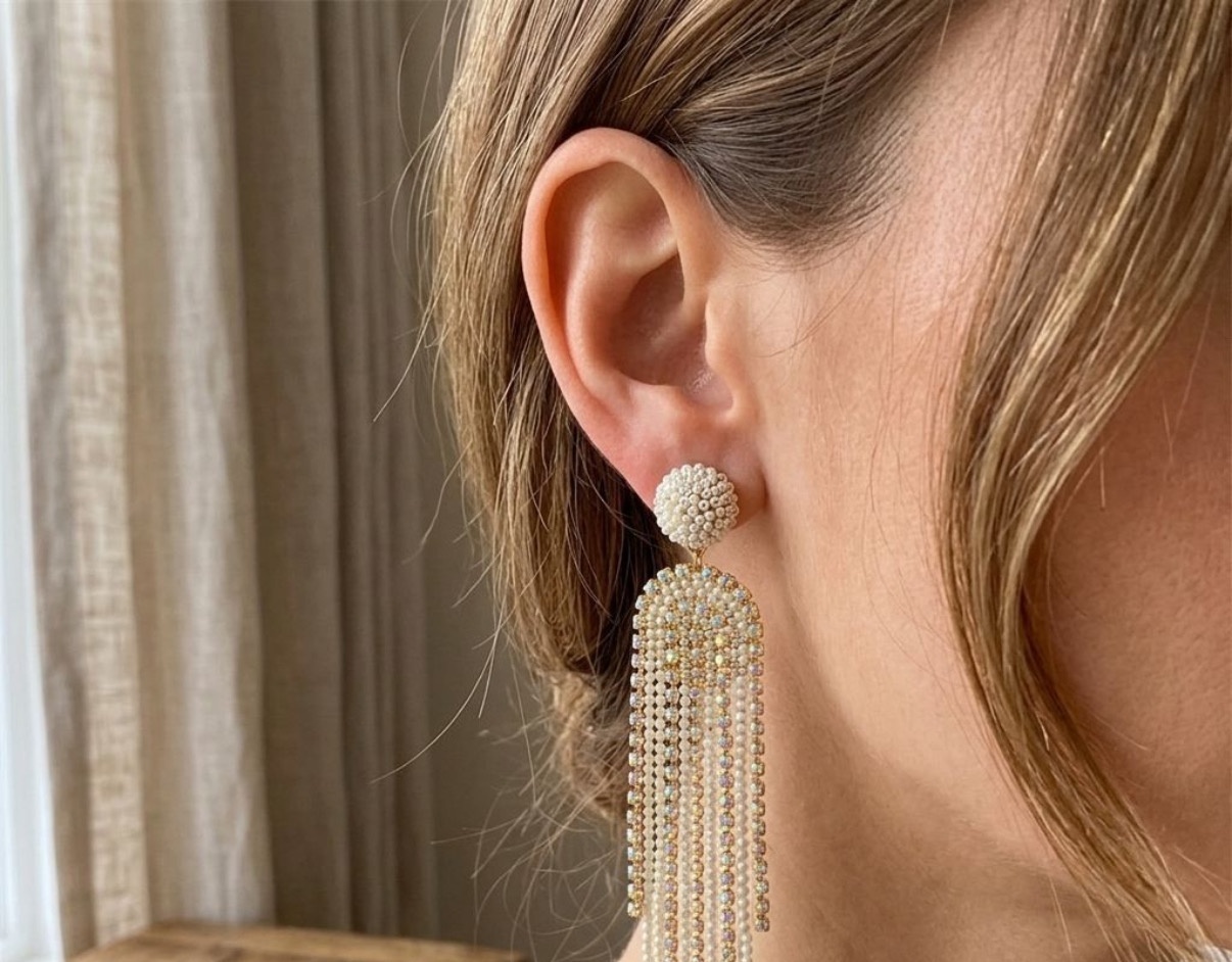 Crystal Earrings - Long Earrings (CRER-85)