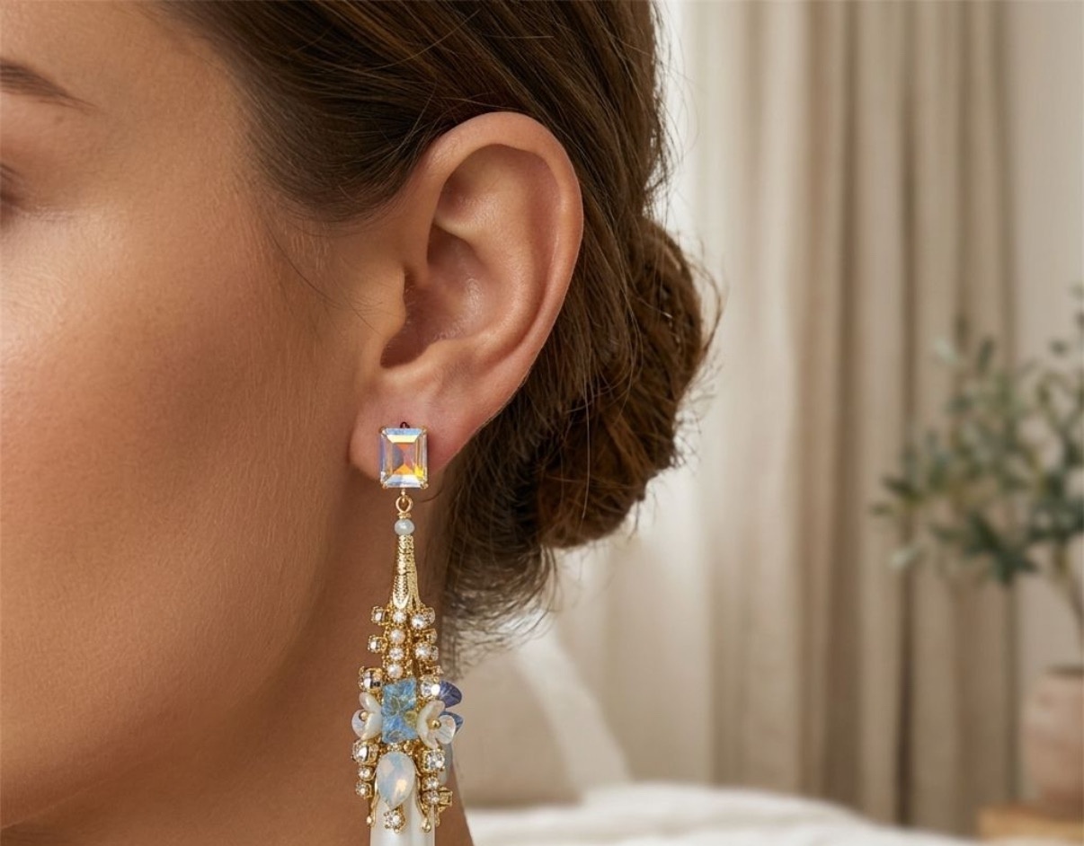 Crystal Earrings - Long Earrings (CRER-90)