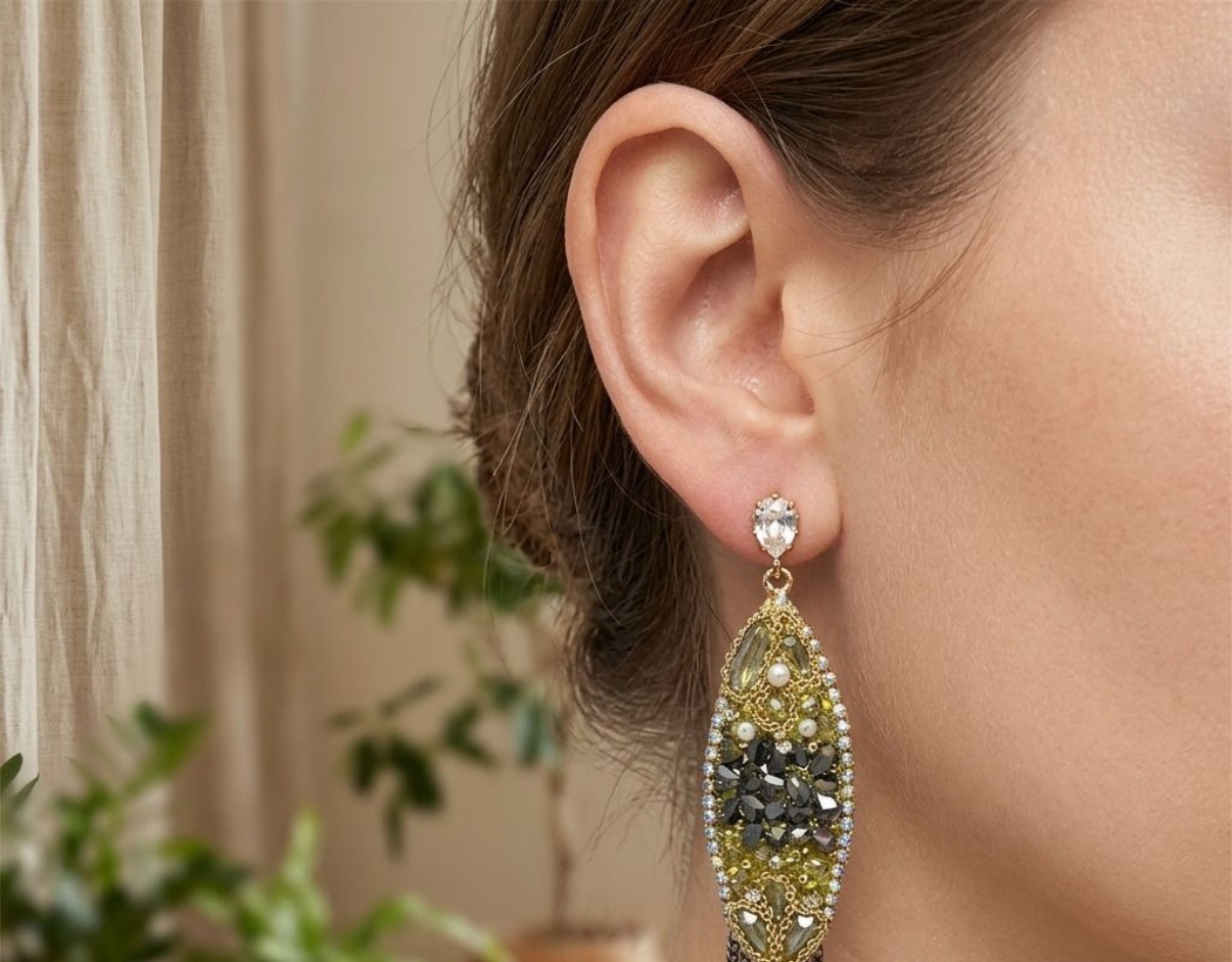 Crystal Earrings - Long Earrings (CRER-93)