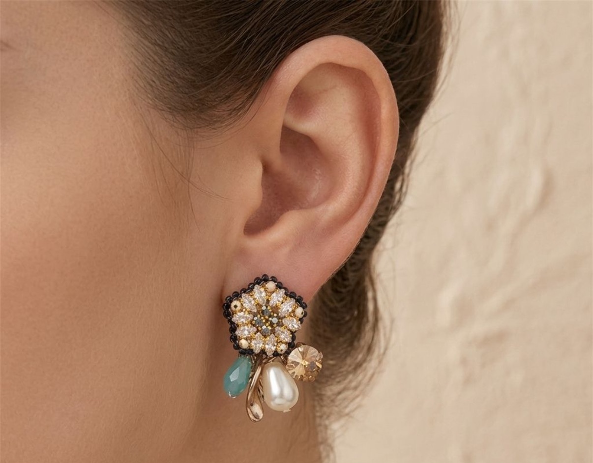 Crystal Earrings - Tops (CRER-11)