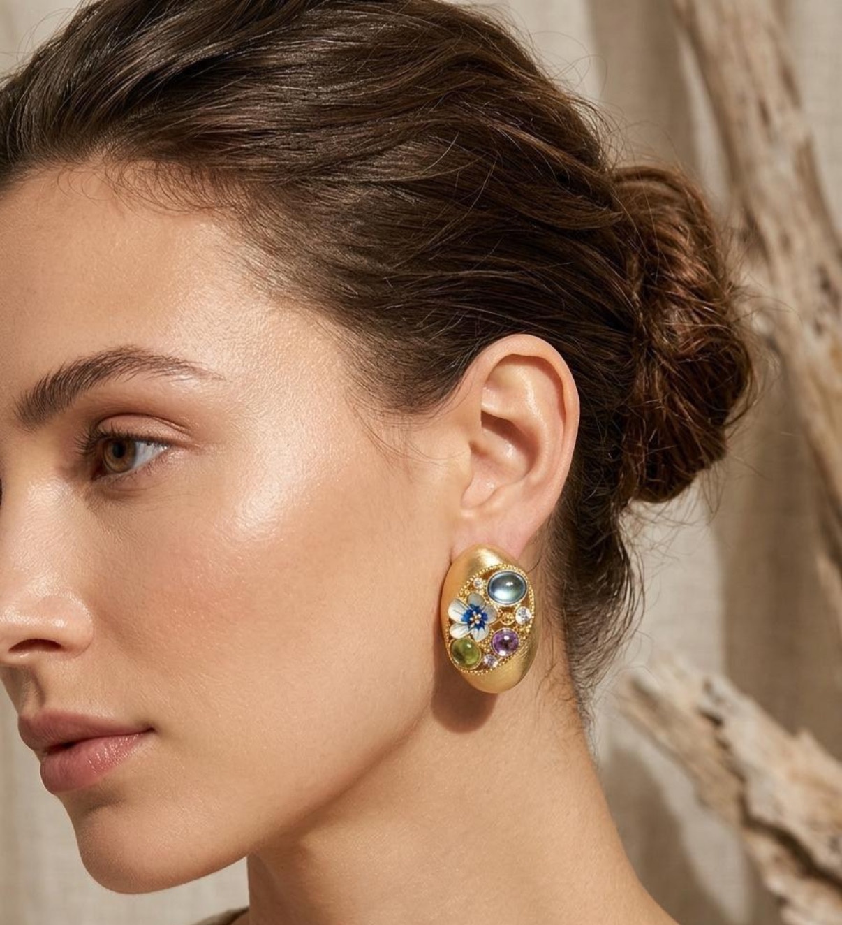 Long Earrings - Golden (FUER-19)