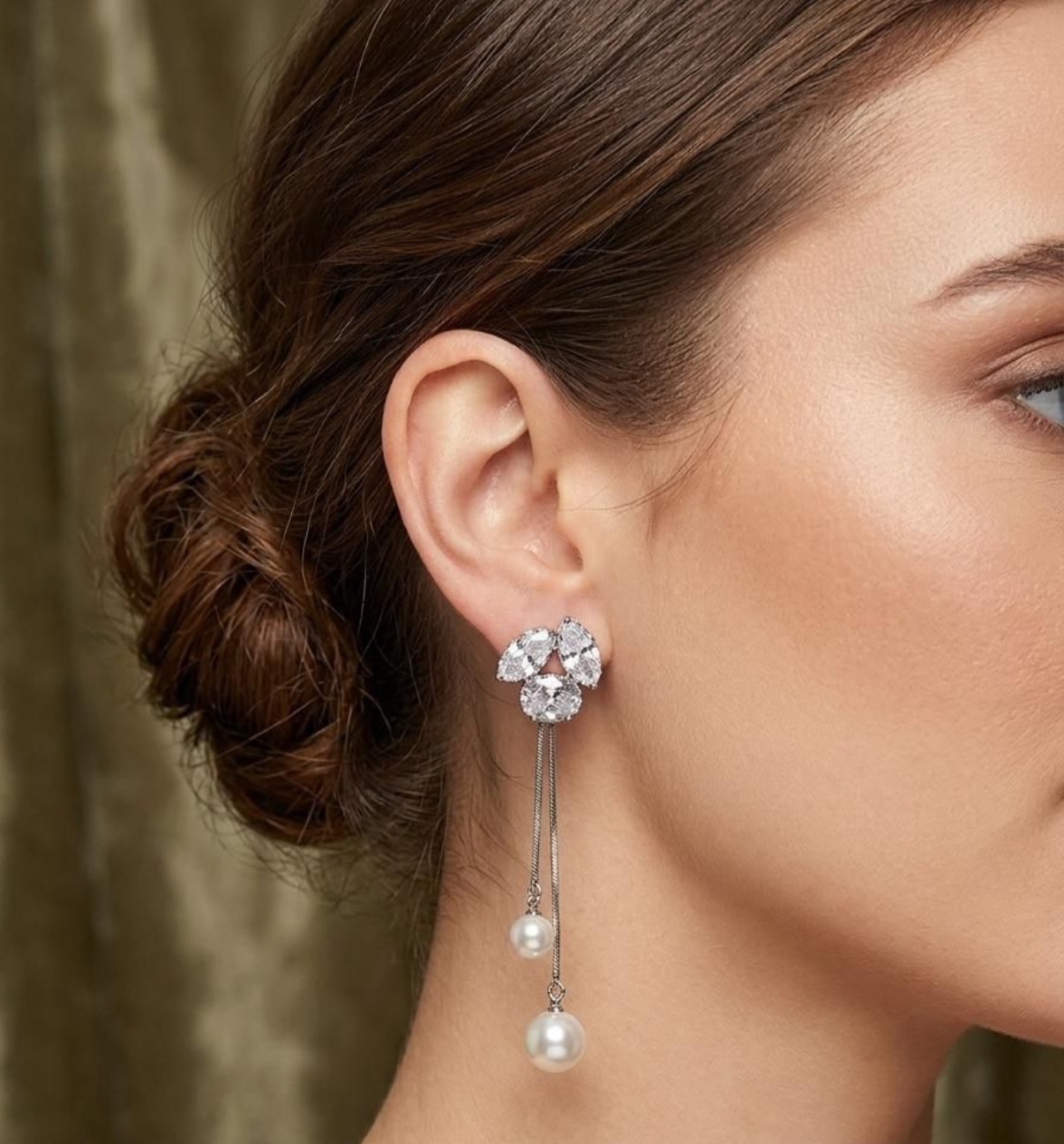 Long Earrings - Silver (FUER-59)