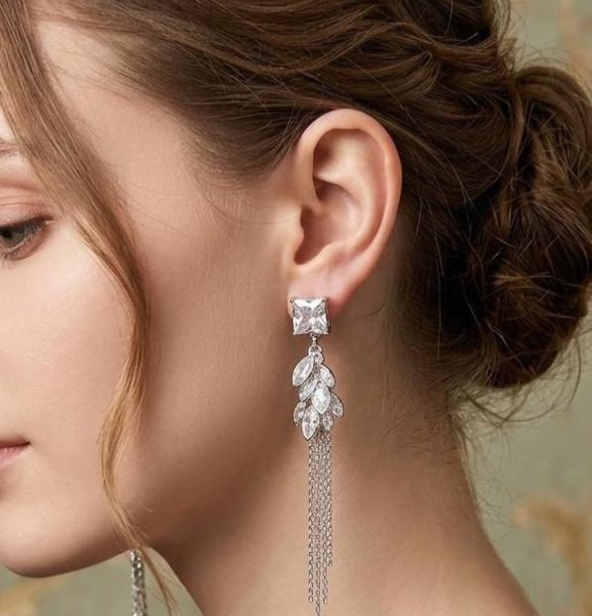 Long Earrings - Silver (FUER-75)