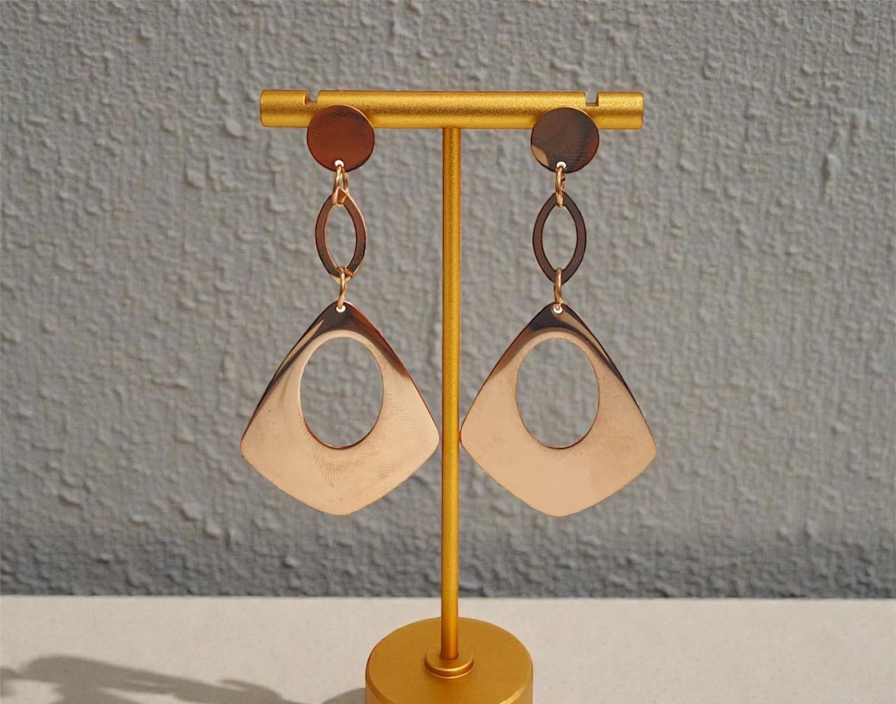SS Earrings - Rose Gold (REER-111(1))