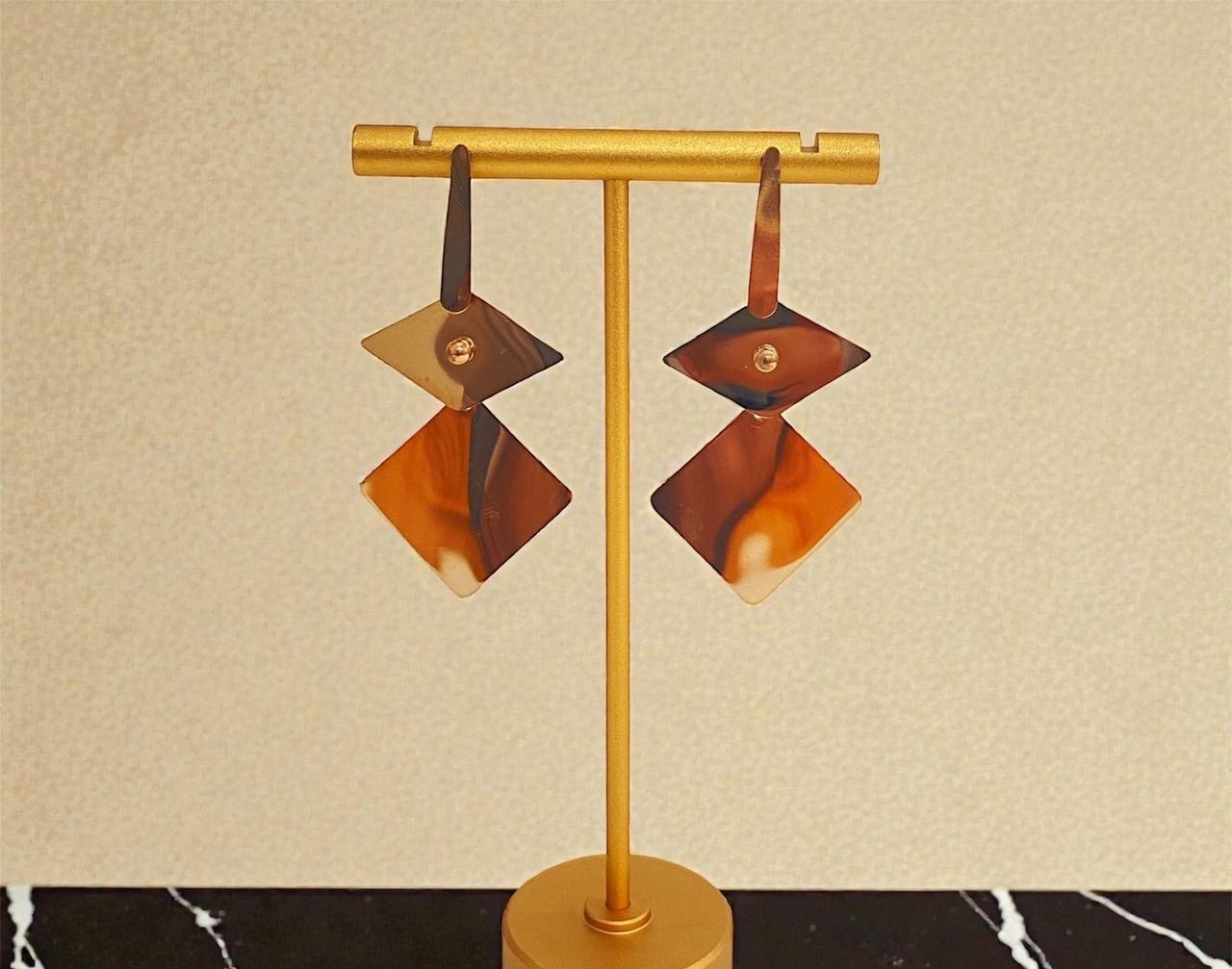 SS Earrings - Rose Gold (REER-112(1))