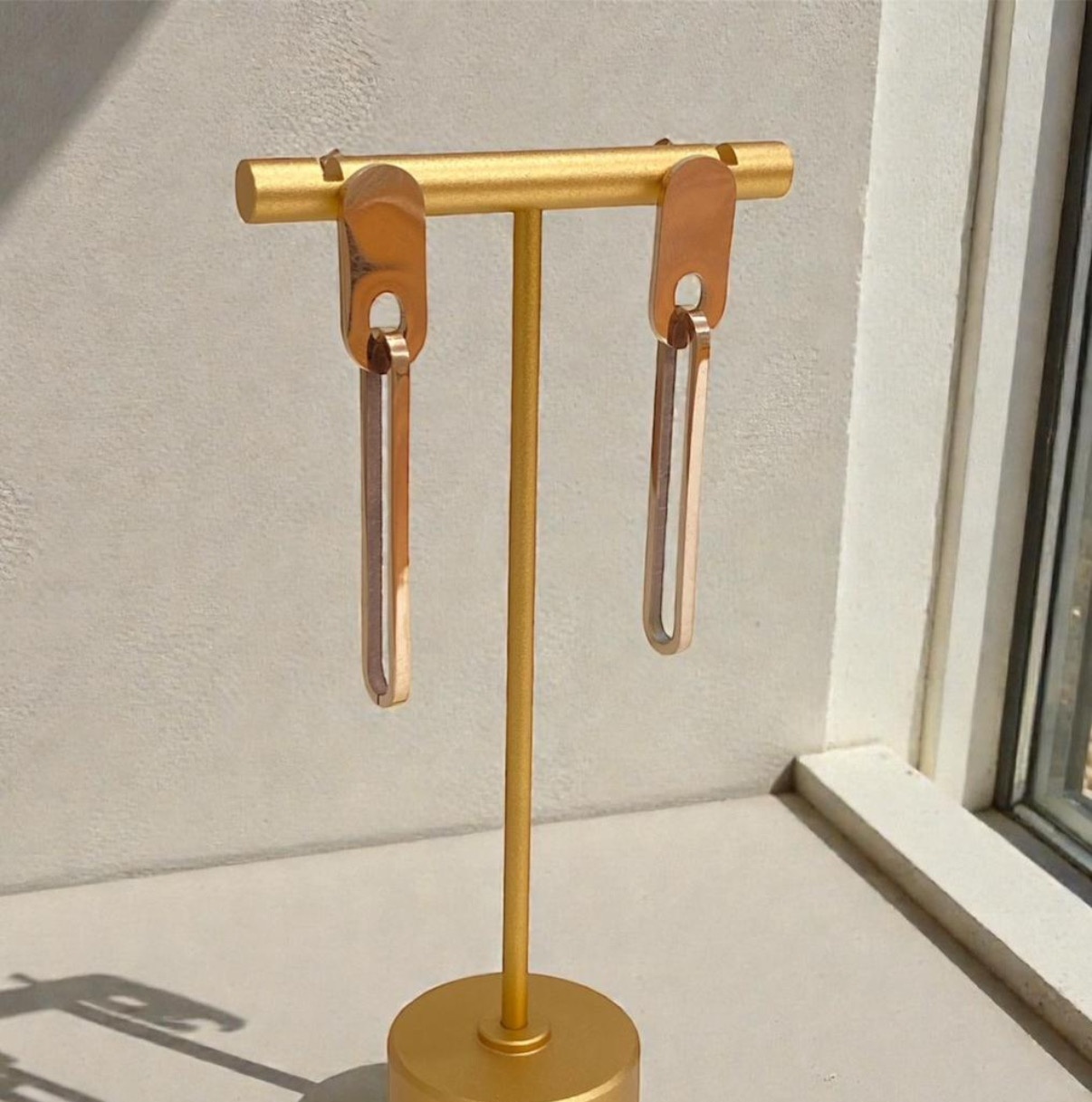 SS Earrings - Rose Gold (REER-118)