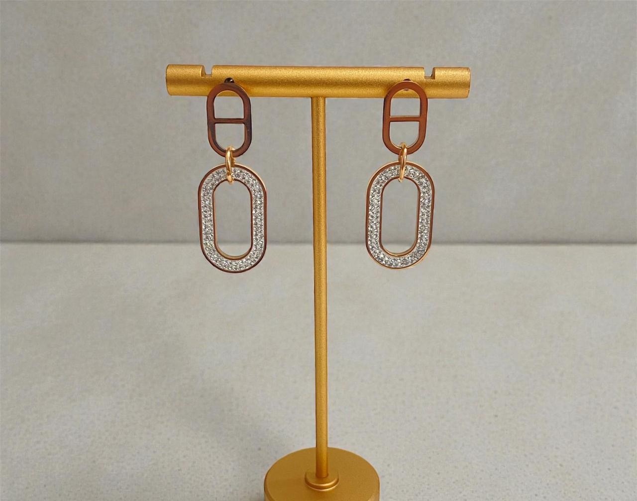SS Earrings - Rose Gold (REER-77)