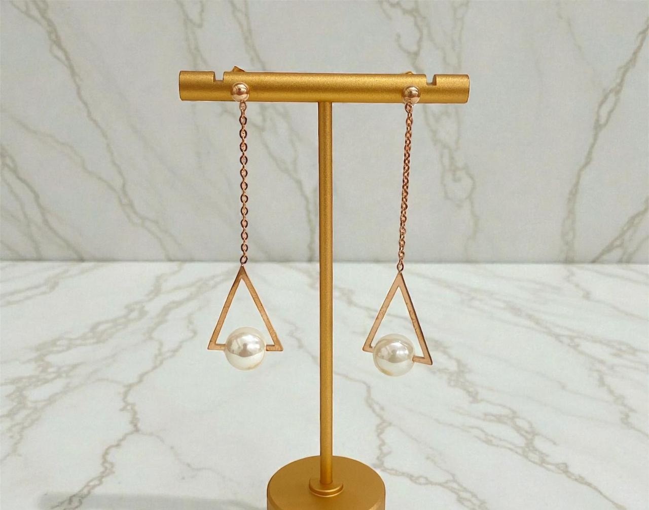 SS Earrings - Rose Gold (REER-91)